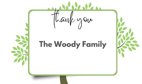 woody family card
